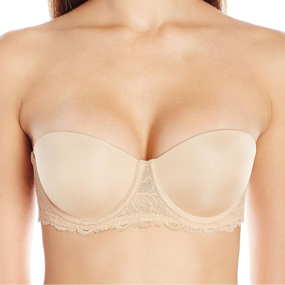 Calvin Klein Seductive Comfort Lift Strapless Bra - Nude